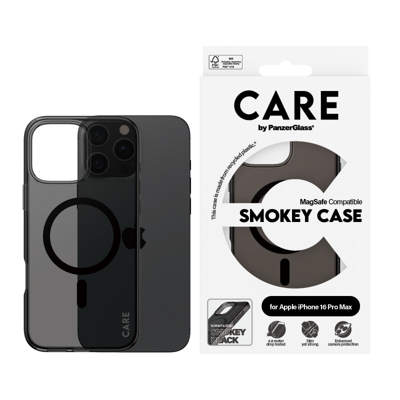 Гръб CARE by PanzerGlass за iPhone 16 Pro Max, Fla...