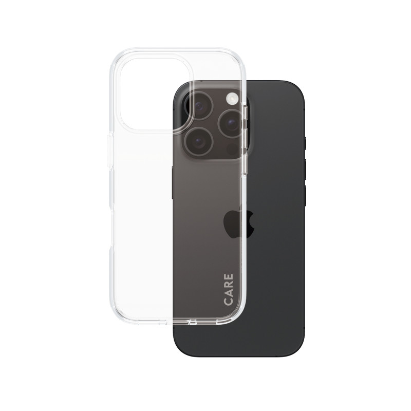 Гръб CARE by PanzerGlass за iPhone 16 Pro, Flagship Case Urban Combat Clear Frame