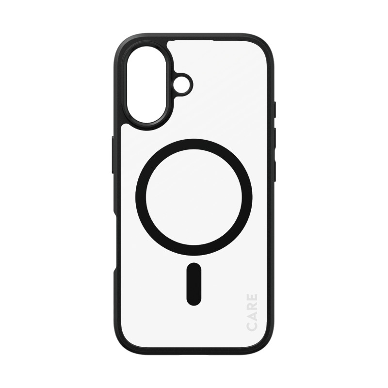 Гръб CARE by PanzerGlass за iPhone 16, Flagship Case Urban Combat Black Frame and MagSafe