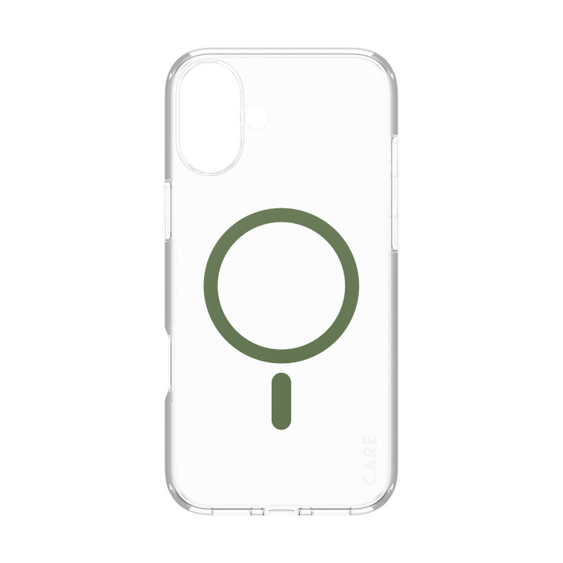 Гръб CARE by PanzerGlass за iPhone 16 Plus, Flagship Case Urban Combat w. Green MagSafe