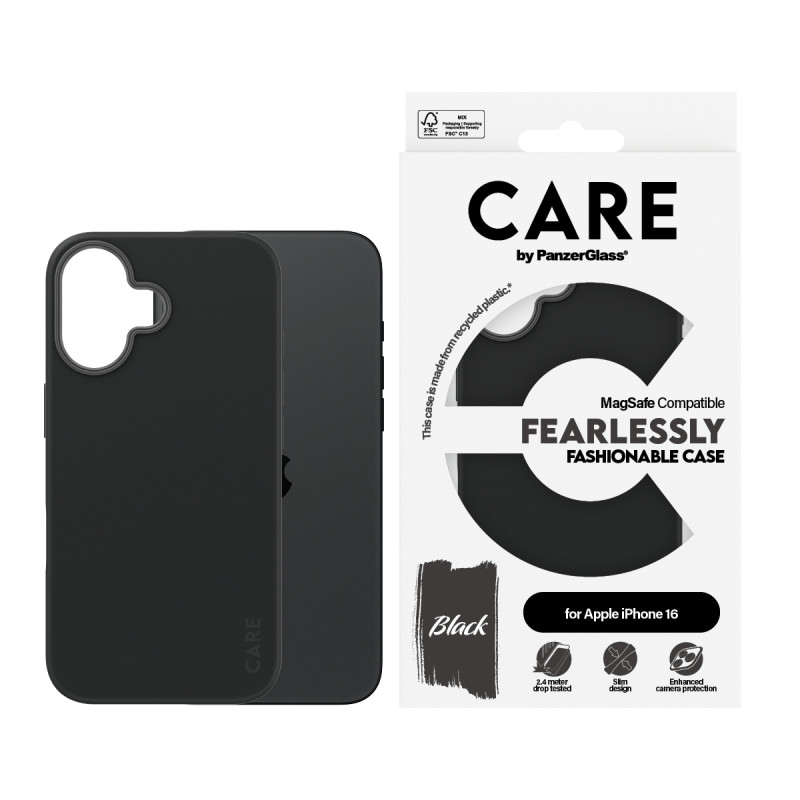 Гръб CARE by PanzerGlass Fashionable за iPhone 16,...