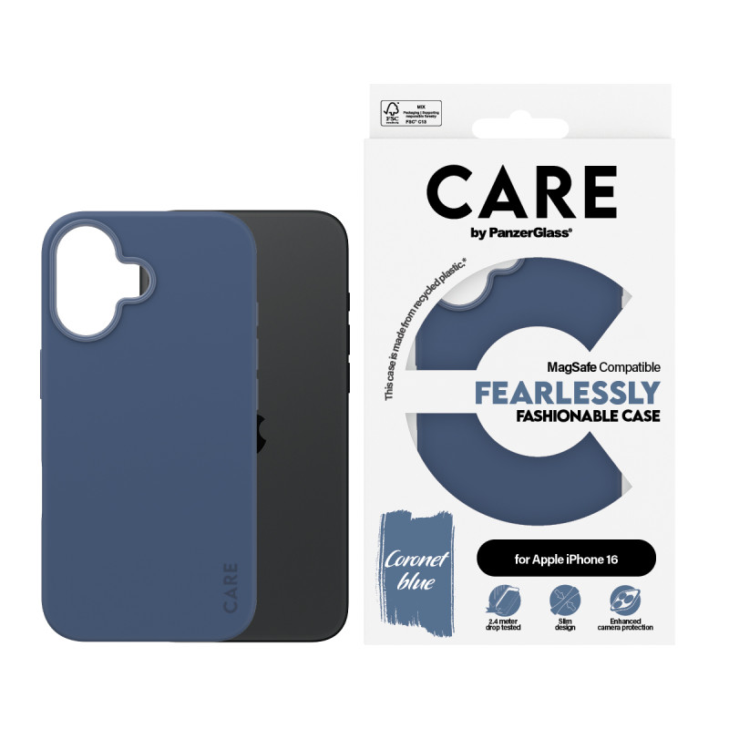 Гръб CARE by PanzerGlass Fashionable за iPhone 16,...