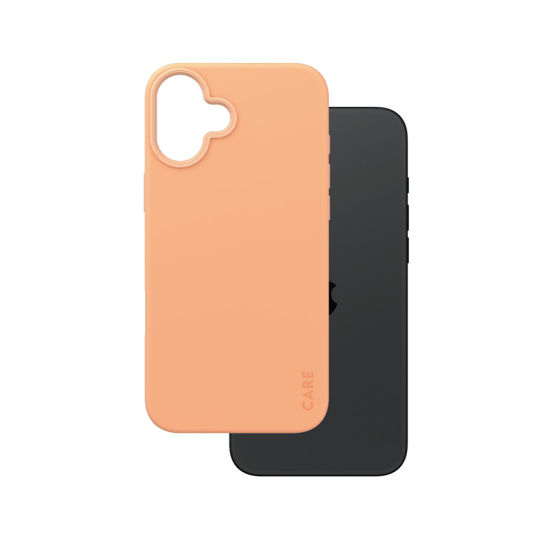 Гръб CARE by PanzerGlass Fashionable за iPhone 16 Plus, w. MagSafe - Peachy