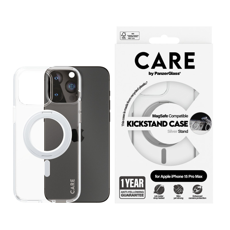 Гръб CARE by PanzerGlass за iPhone 15 Pro Max Feat...