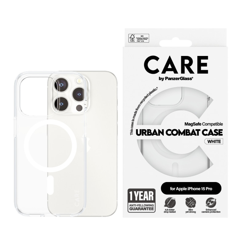 Гръб CARE by PanzerGlass за iPhone 15 Pro Flagship...