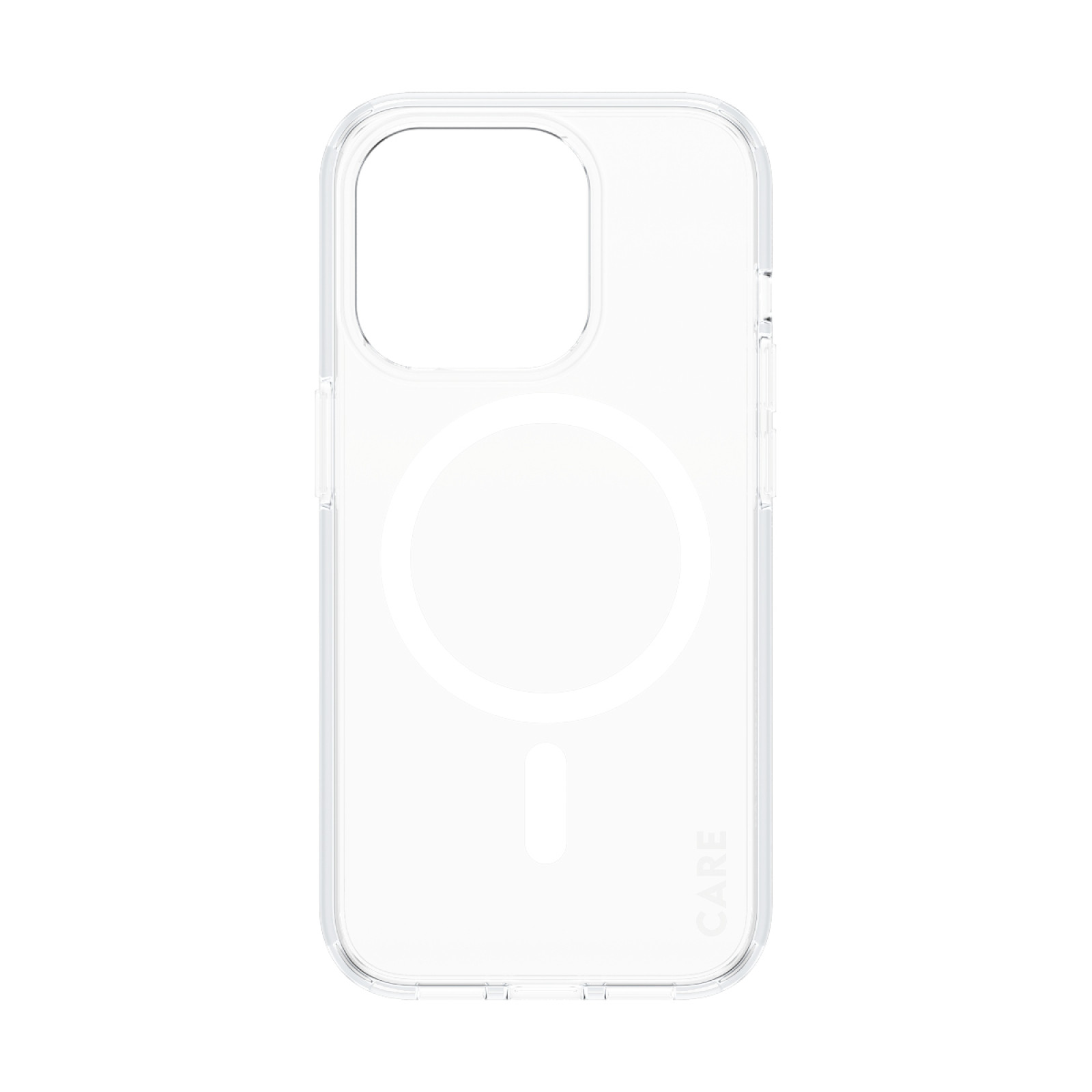 Гръб CARE by PanzerGlass за iPhone 15 Pro Flagship White MagSafe - Прозрачен