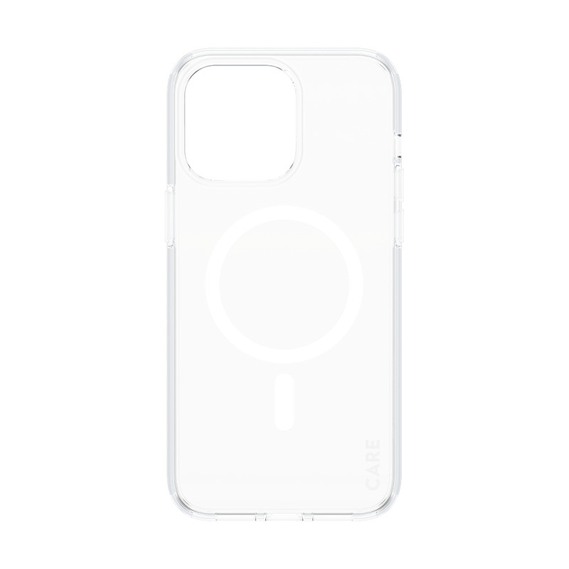 Гръб CARE by PanzerGlass за iPhone 15 Pro Max Flagship White MagSafe - Прозрачен