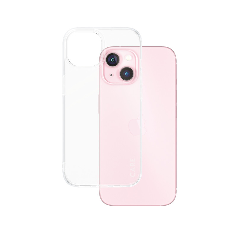 Гръб CARE by PanzerGlass за iPhone 15 Fashion X-Ray Soft - Прозрачен