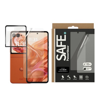 Стъклен протектор Safe за Motorola Razr 60/Razr 50/Razr Glory, Tpu+ Стъклен протектор, UWFF