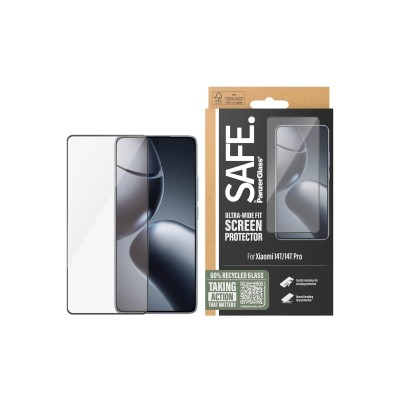 Стъклен протектор Safe за Xiaomi 14T / 14T Pro, UWF Стъклен протектор Safe за Xiaomi 14T / 14T Pro, UWF