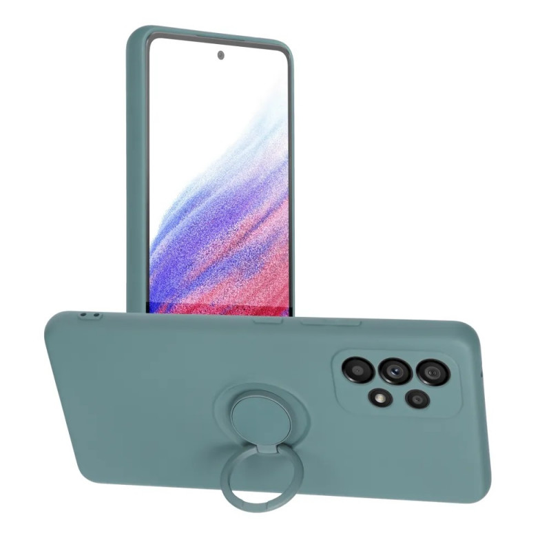 Гръб Forcell SILICONE RING Case за Samsung Galaxy A53 5G - Зелен