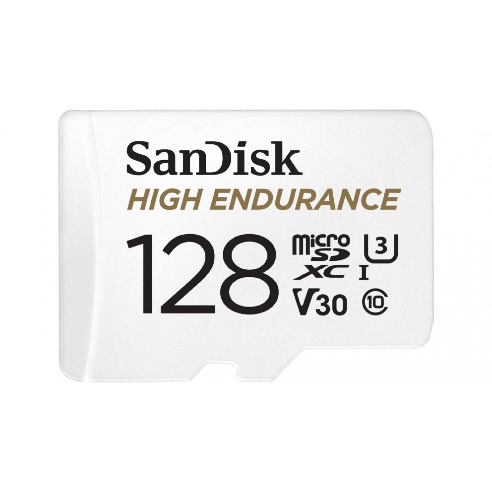 Мемори карта SanDisk High Endurance microSDXC 128GB + SD Adapter - for dash cams and home monitoring, up to 10,000 Hours, Full HD / 4K videos, up to 100/40 MB/s Read/Write speeds, C10, U3, V30