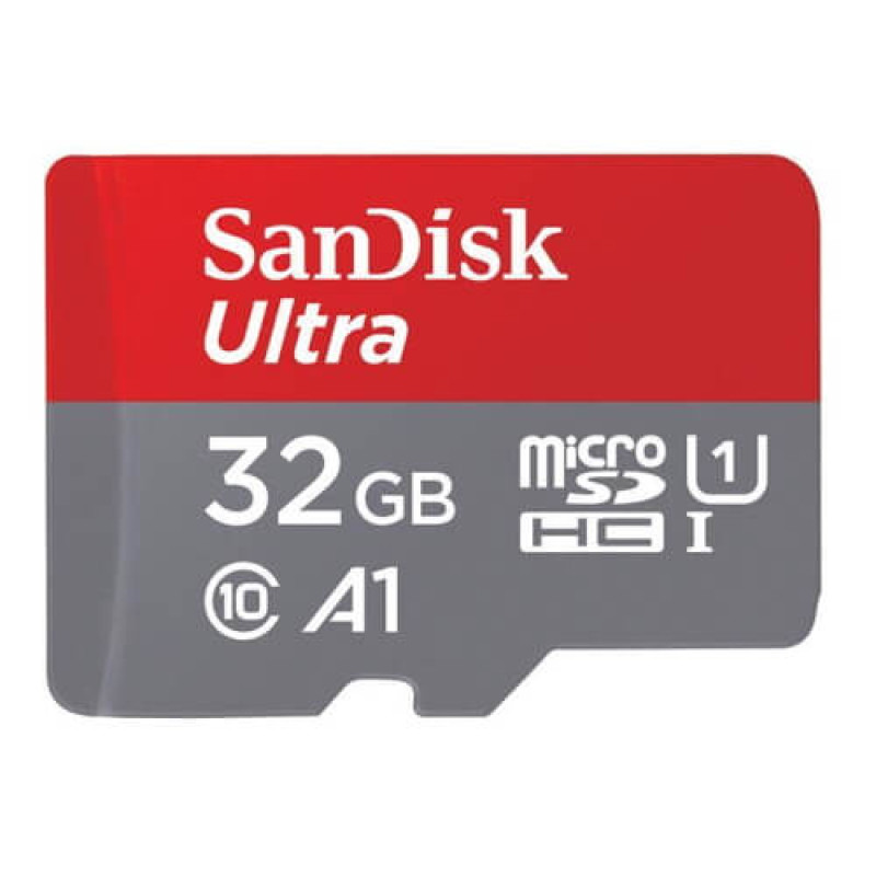 Мемори карта  SanDisk Ultra microSDHC 32GB + SD Adapter 120MB/s  A1 Class 10 UHS-I,