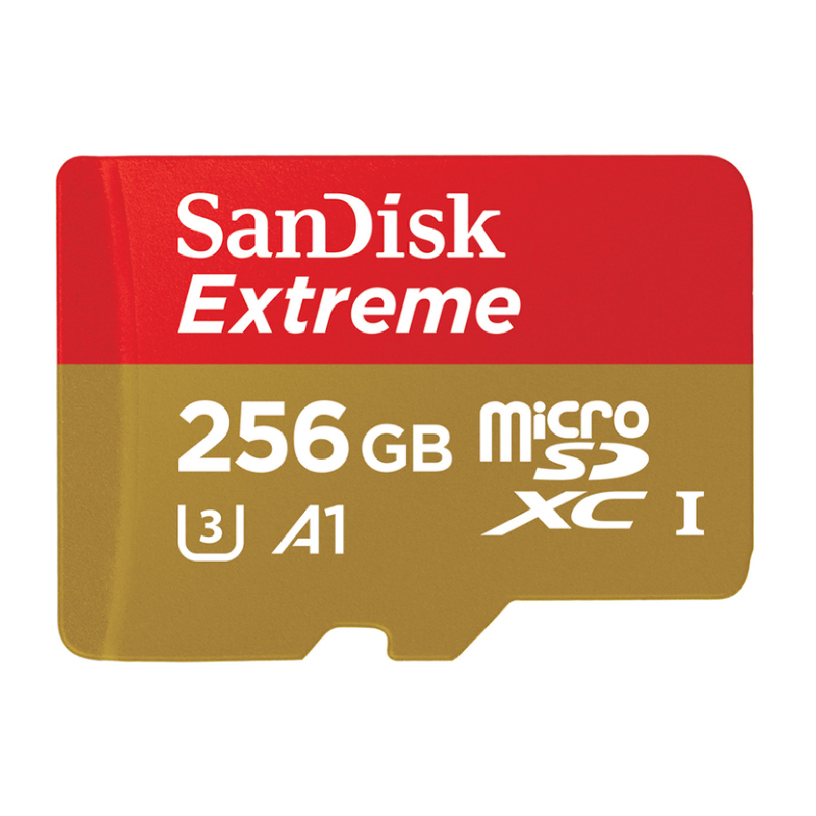 Мемори карта  SanDisk Extreme microSDXC 256GB + SD Adapter + 1 year RescuePRO Deluxe up to 190MB/s  130MB/s Read/Write speeds A2 C10 V30 UHS-I U3,