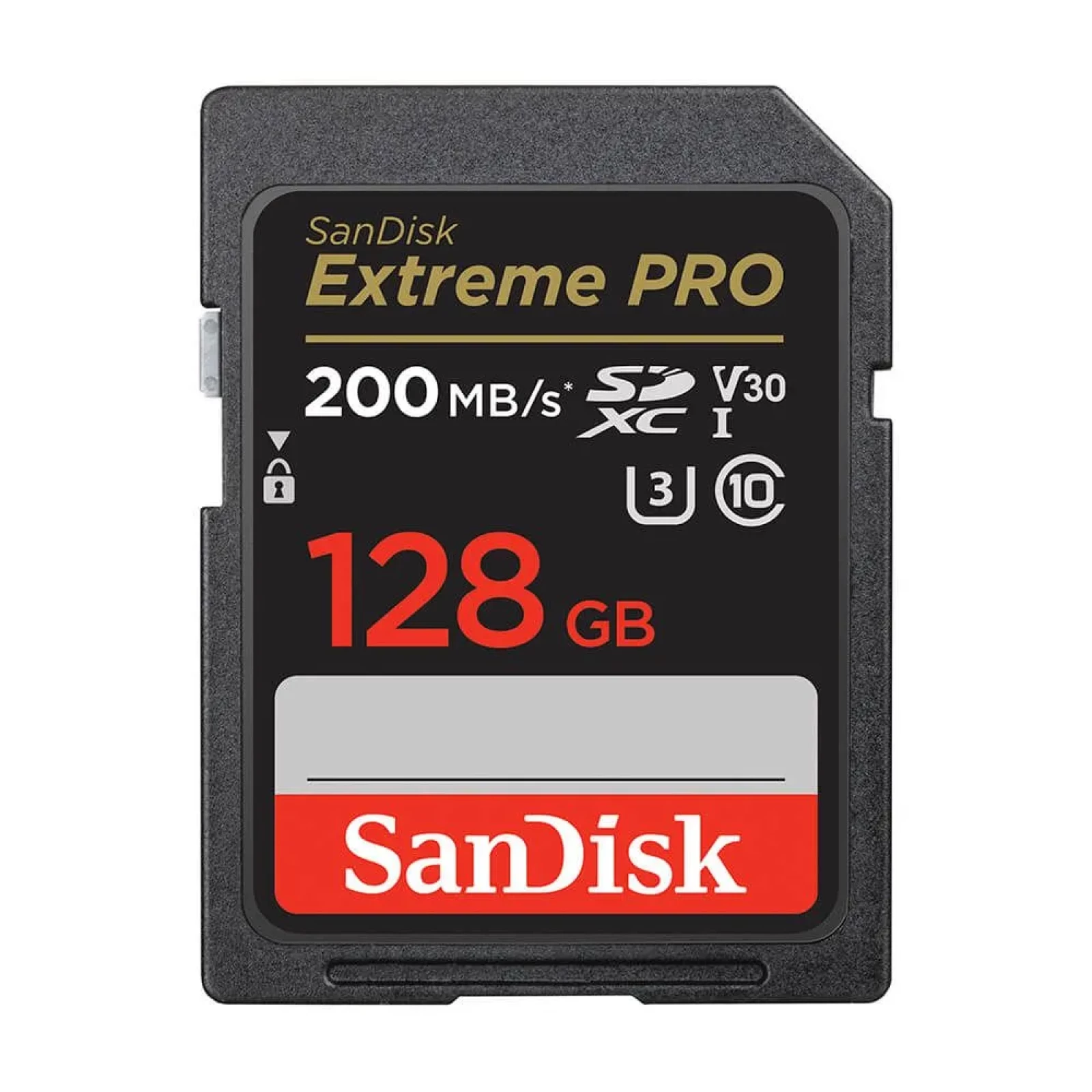 Мемори карта  SanDisk Extreme PRO 128GB SDXC Memory Card + 2 years RescuePRO Deluxe up to 200MB/s  90MB/s Read/Write speeds, UHS-I, Class 10, U3, V30,