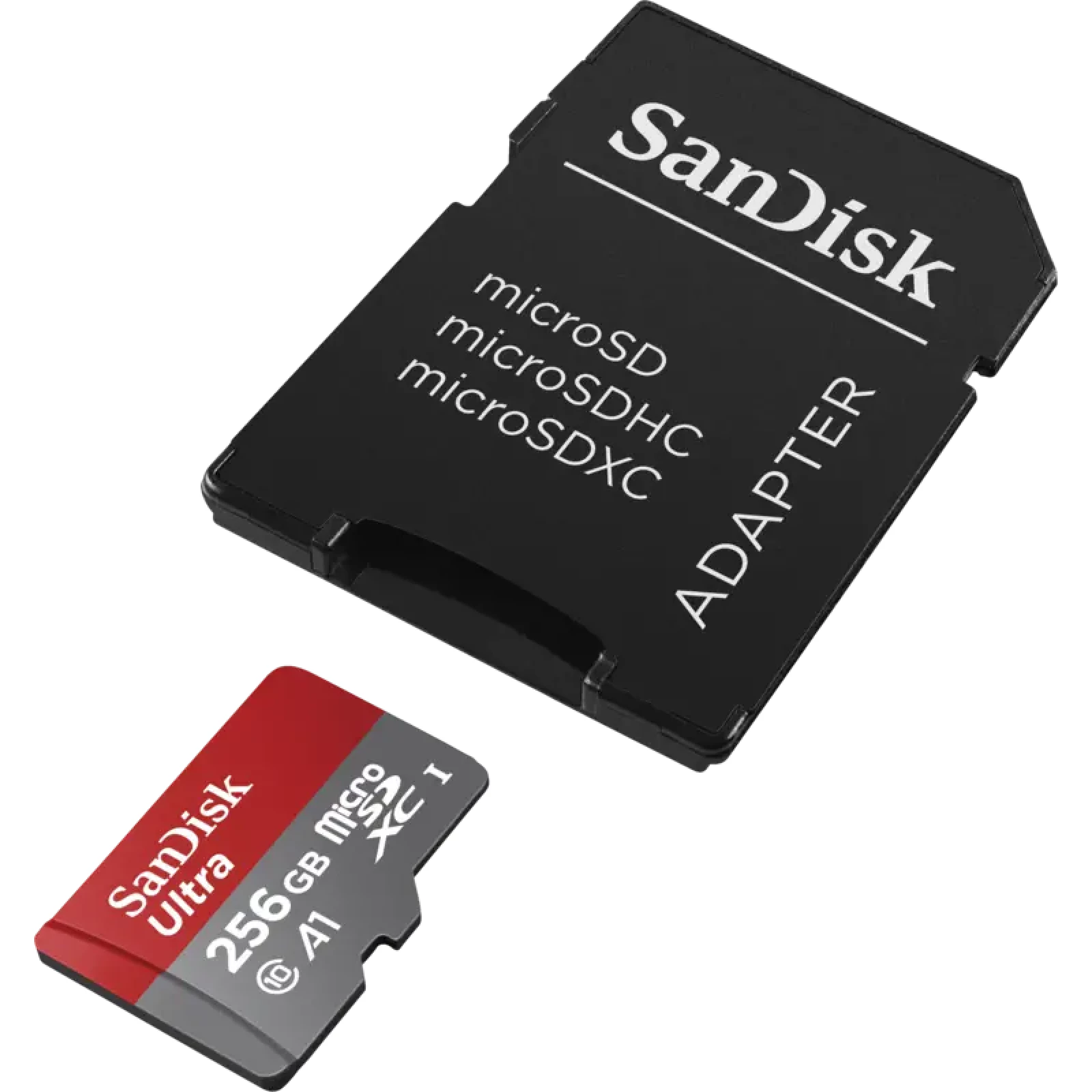 Мемори карта  SanDisk Ultra microSDXC 256GB + SD Adapter 150MB/s A1 Class 10 UHS-I