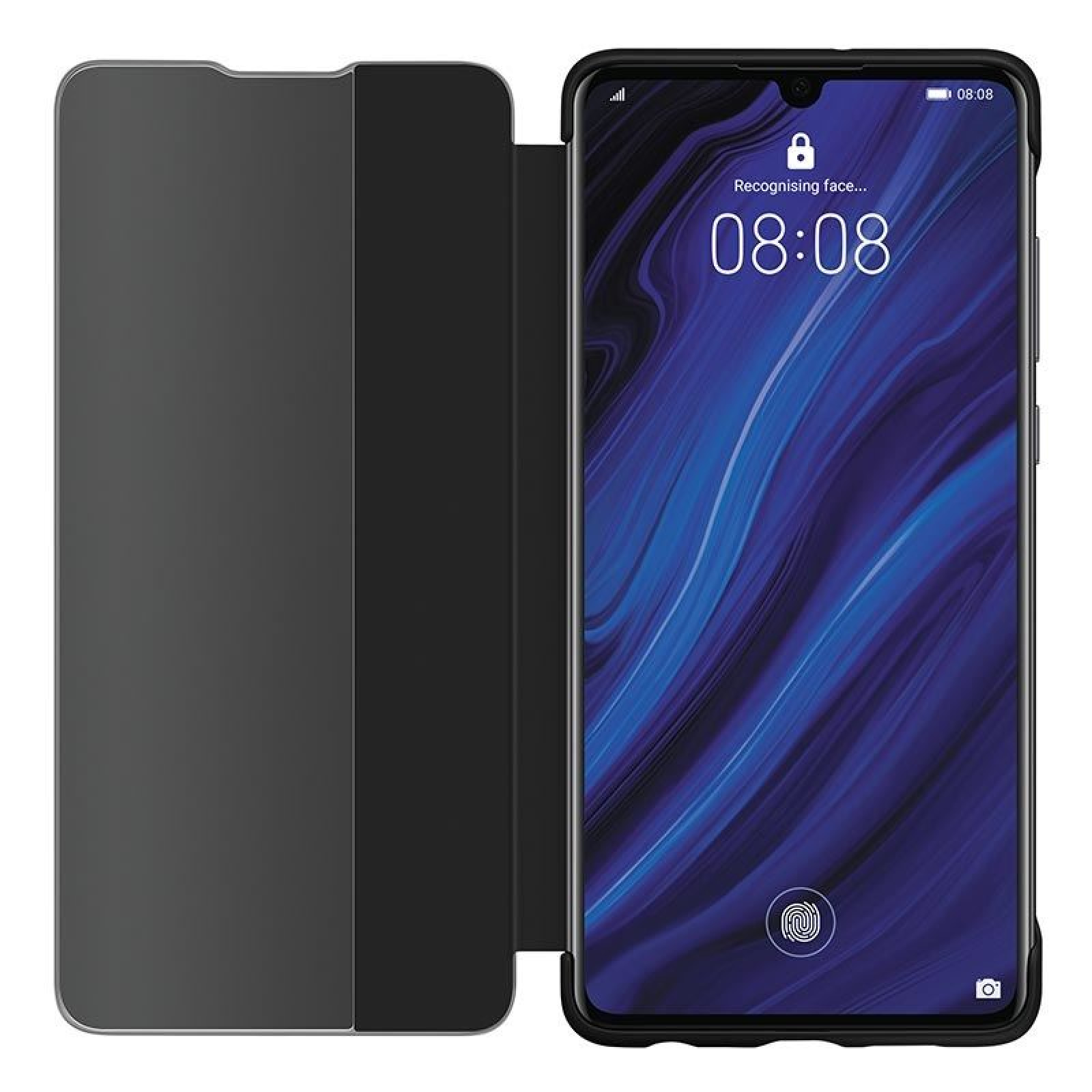 Калъф Original Flip View Cover за Huawei P30 - Черен