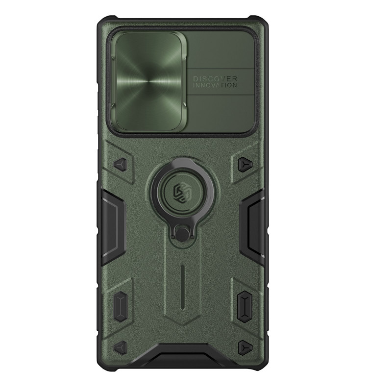 Гръб Nillkin CamShield Armor Hard Case за Samsung Galaxy S22 Ultra - Тъмно зелен
