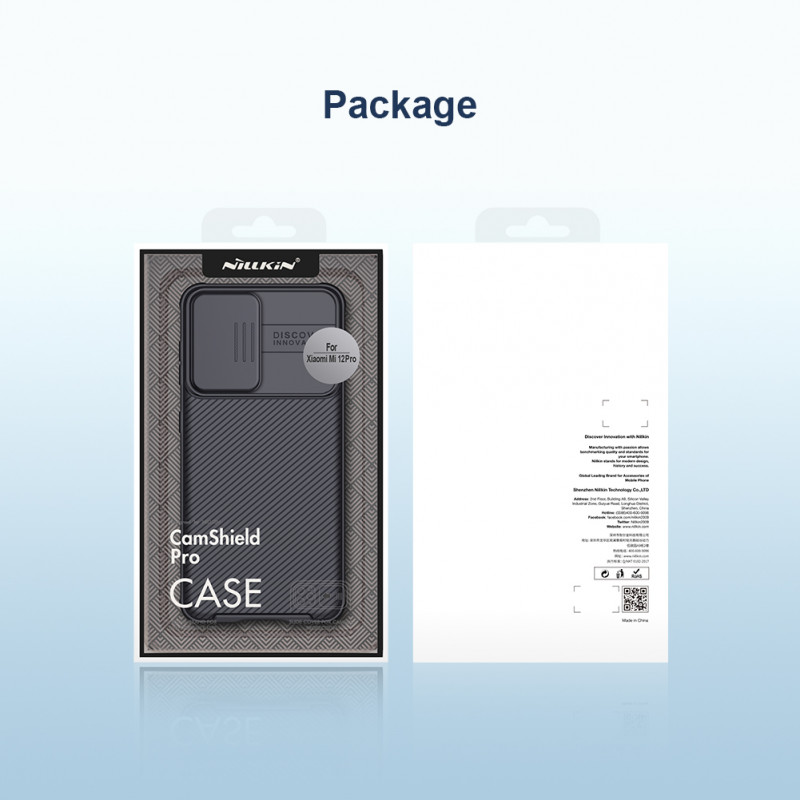 Гръб Nillkin CamShield PRO Hard Case за Xiaomi 12 Pro - Черен