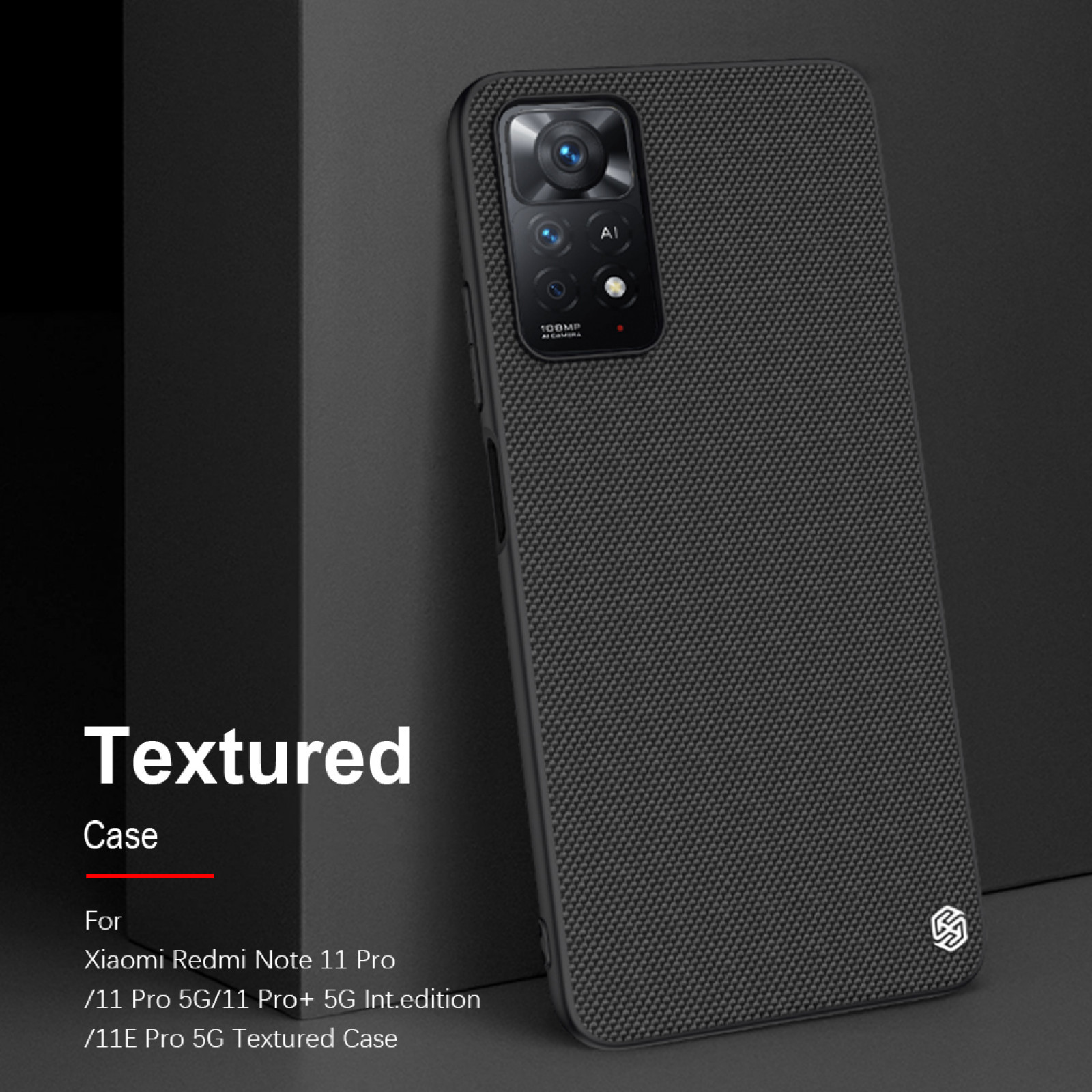 Гръб Nillkin Textured за Xiaomi Redmi Note  11 Pro, 11 Pro 5G - Черен