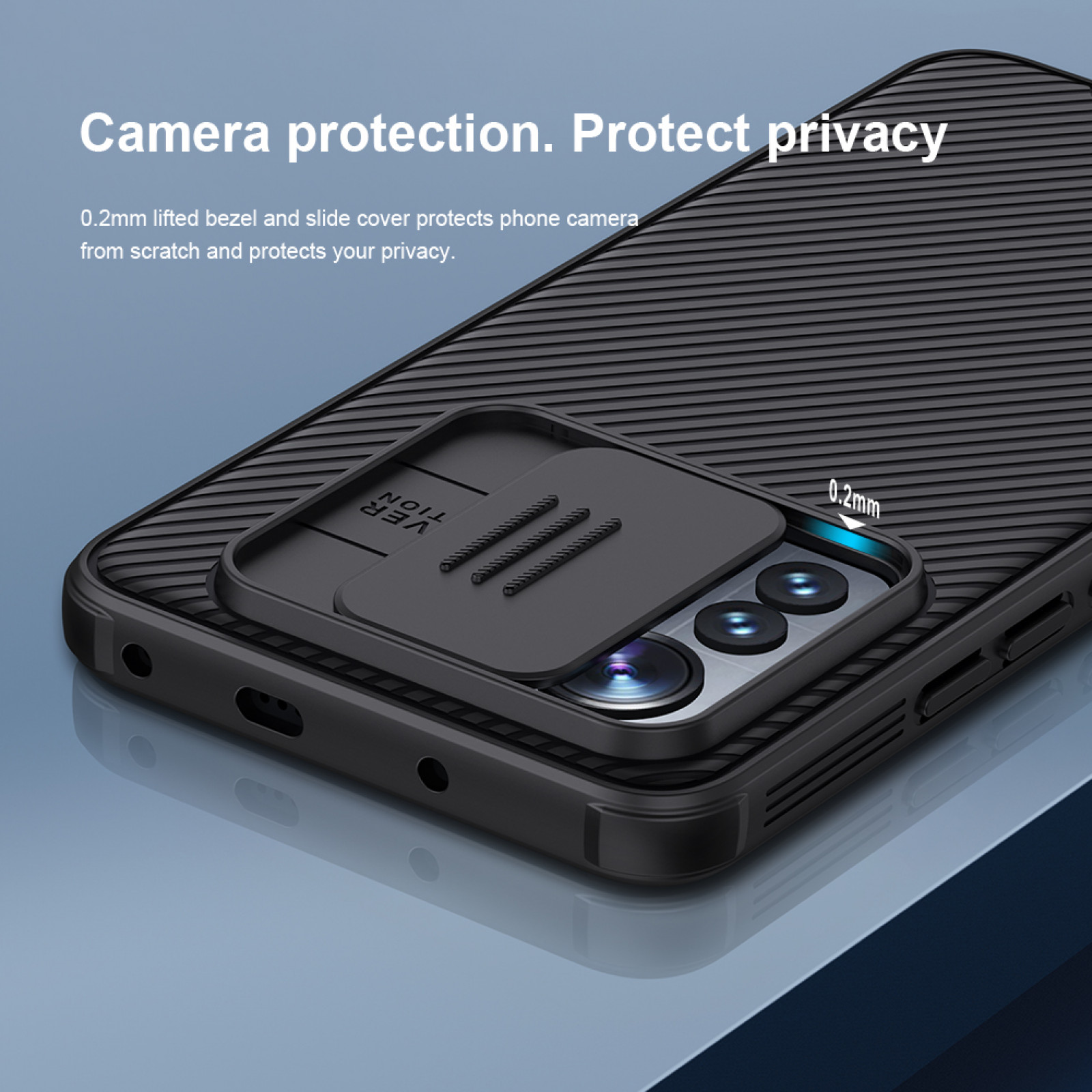 Гръб Nillkin Camshield Pro за Xiaomi  12 lite - Черен