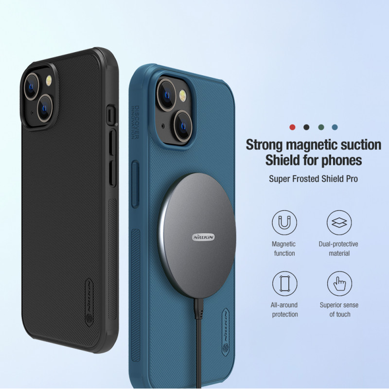 Гръб Nillkin Super Frosted Shield Pro за Iphone 14 Plus - Син