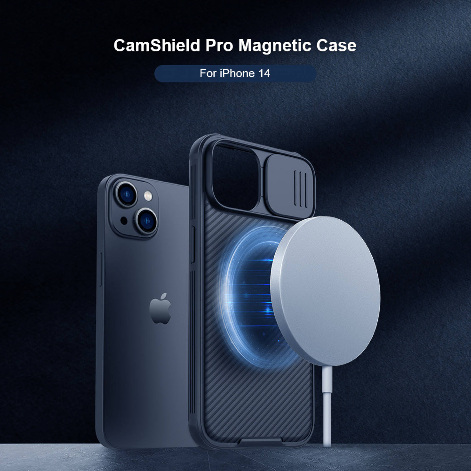 Гръб Nillkin Camshield Pro Magnetic за Iphone 14/13 - Черен