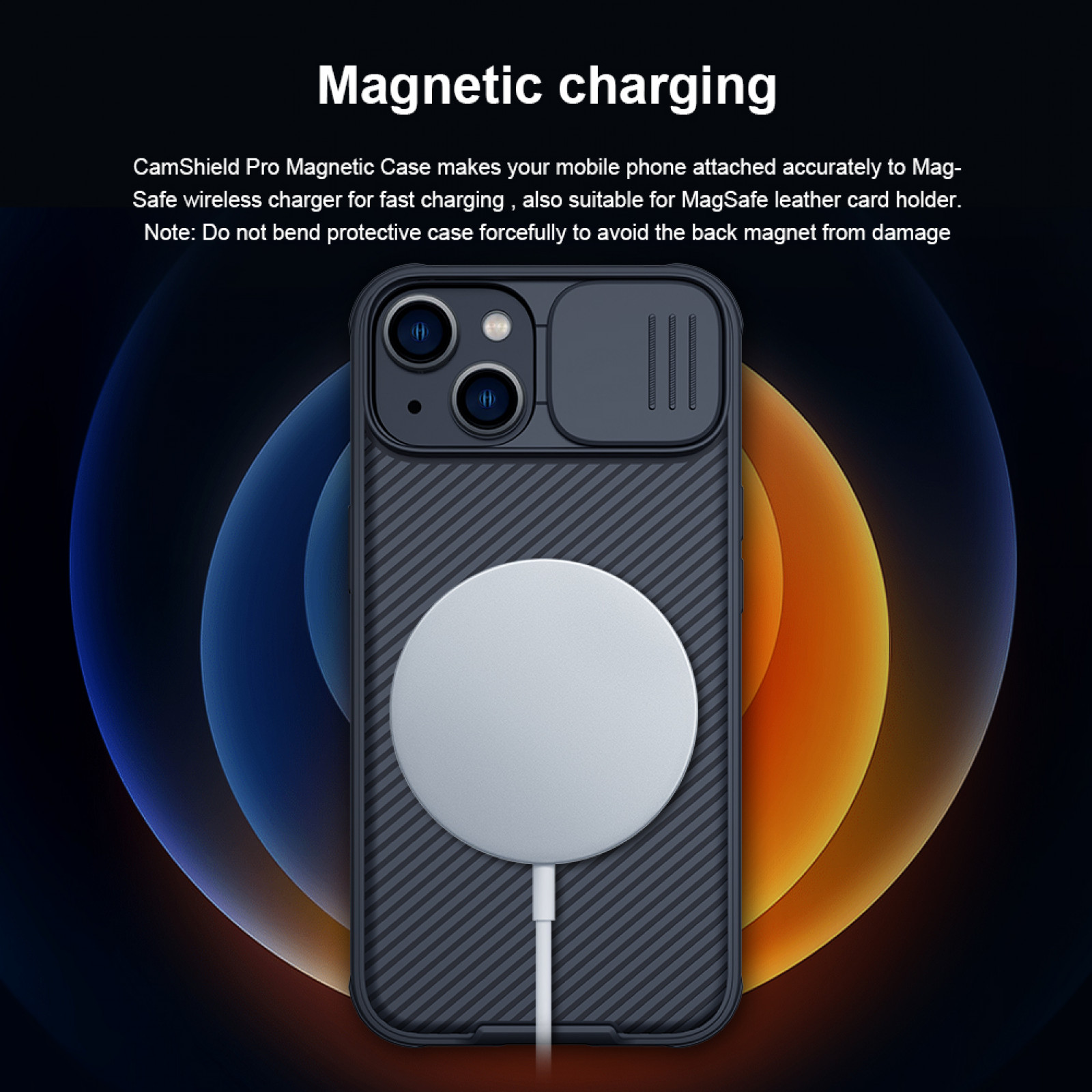 Гръб Nillkin Camshield Pro Magnetic за Iphone 14 Plus - Черен