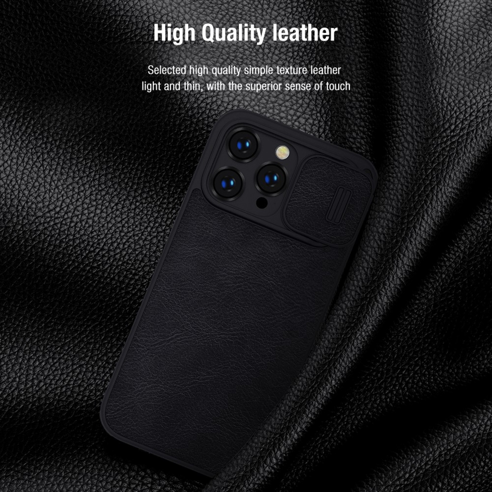 Калъф Nillkin Qin Pro за Iphone 14 Pro - Черен