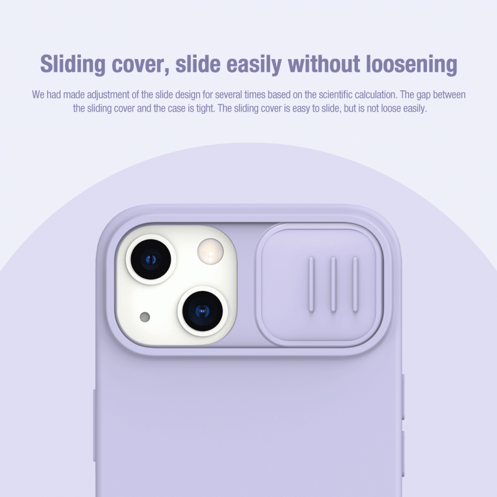 Гръб Nillkin CamShield Silky Magnetic silicone за Iphone 14 Plus - Лилав