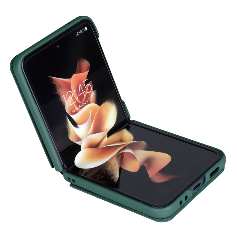 Калъф Nillkin Qin Leather за Samsung Z flip 4 - Зелен
