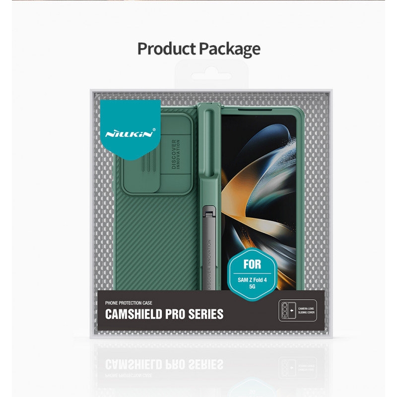 Гръб Nillkin CamShield PRO Slot+Stand Hard Case за Samsung Galaxy Z Fold 4 - Зелен