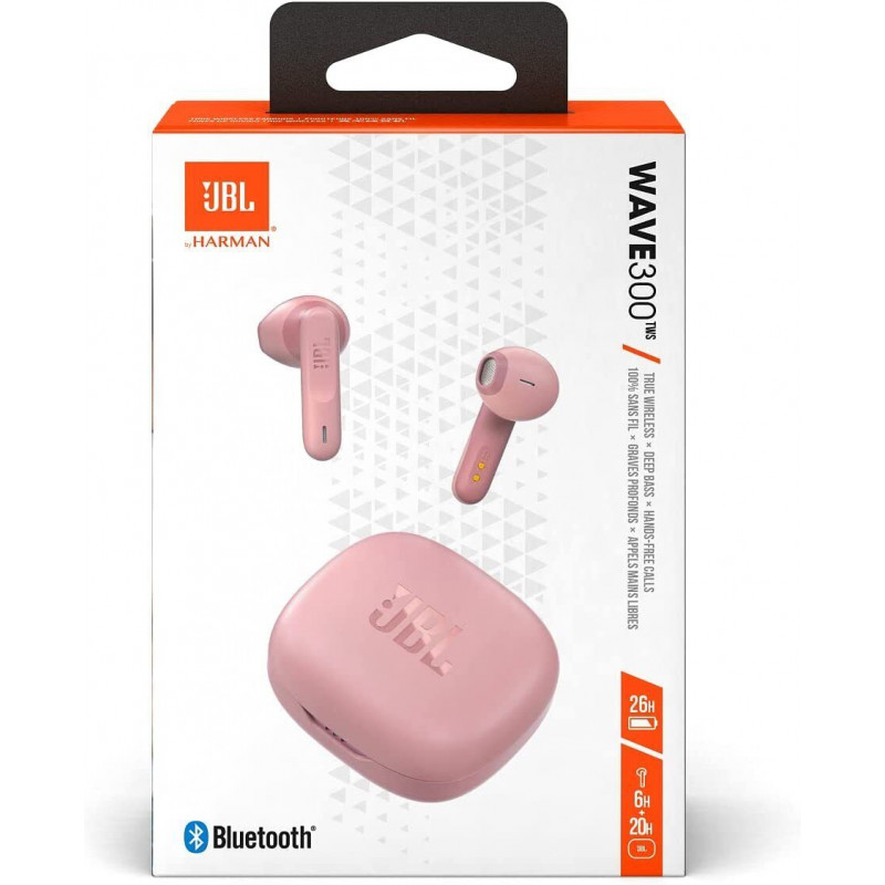 Bluetooth слушалки JBL Wave 300 TWS Earphones - Розови