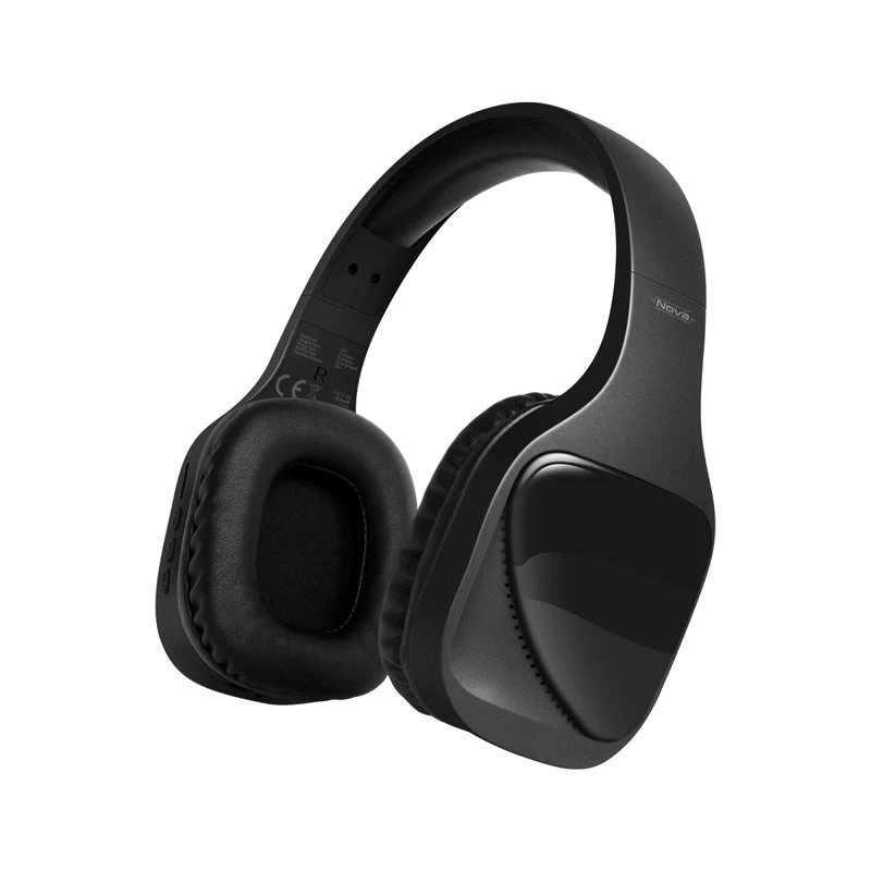 Безжични слушалки ProMate Nova, Balanced Hi-Fi Stereo Bluetooth v5.1 Headphones • 10 Hours Playback  • MircoSD Playback • AUX Port • FM Radio Mode • High Clarity Microphone, Черен