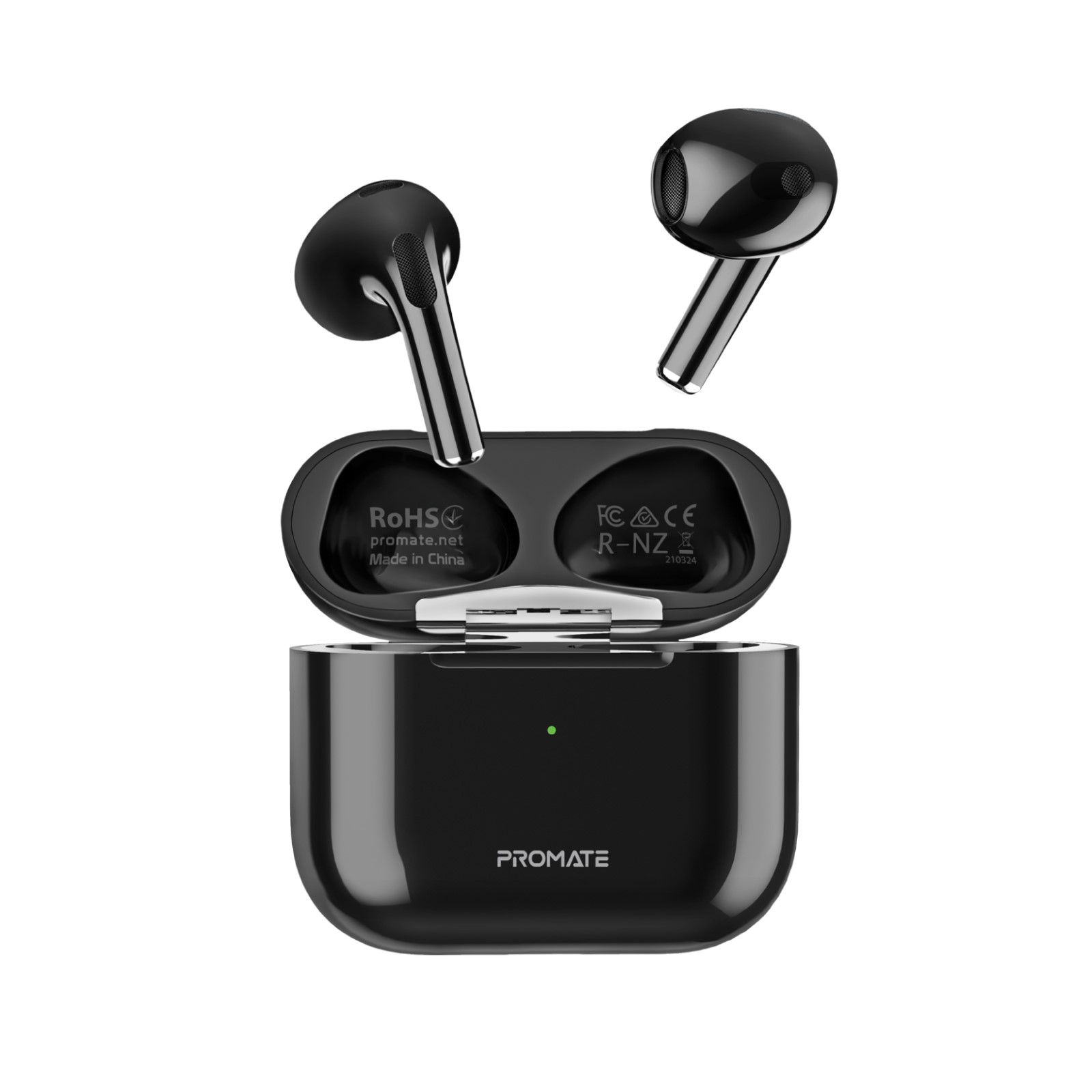 Безжични слушалки ProMate FREEPODS-2, High Definition Bluetooth v5.1 ENC Earphones With IntelliTouch • Smart Touch Control • 22Hours Playing Time • ENC Noise Reduction for Clear Calling , Черен