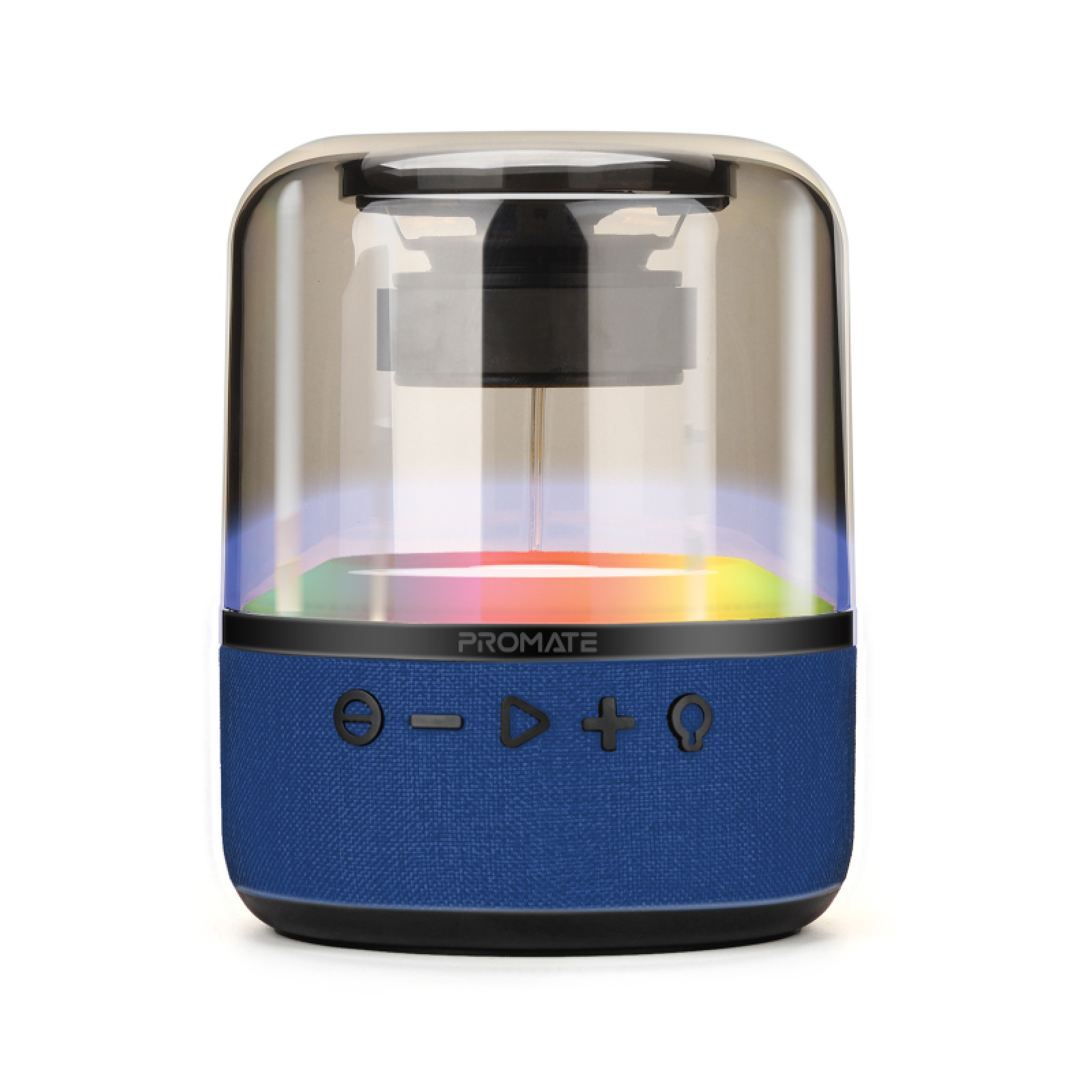 Bluetooth колонка ProMate GLITZ-L.BLUE  10W Surround Sound LED Bluetooth Speaker with AUX/TF/Handsfree, Blue