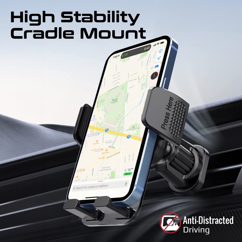 Стойка за кола ProMate TRANSHOLD-EXT Transparent Smartphone Cradle Car Mount Kit, Multiple mounting options, Compatible with 4.7" to 7.2"