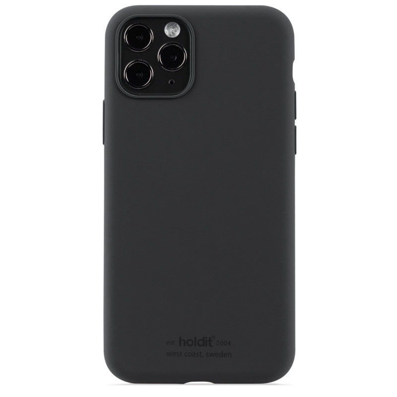 Гръб Holdit за iPhone 11 Pro, Silicone Case, Черен