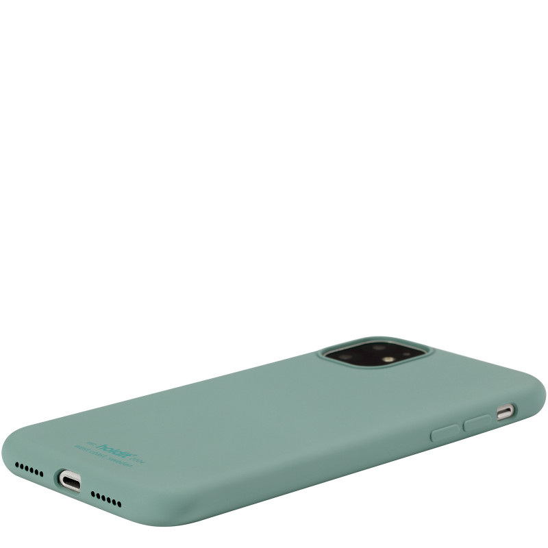 Гръб Holdit Silicone Case за iPhone 11/XR - Moss Green