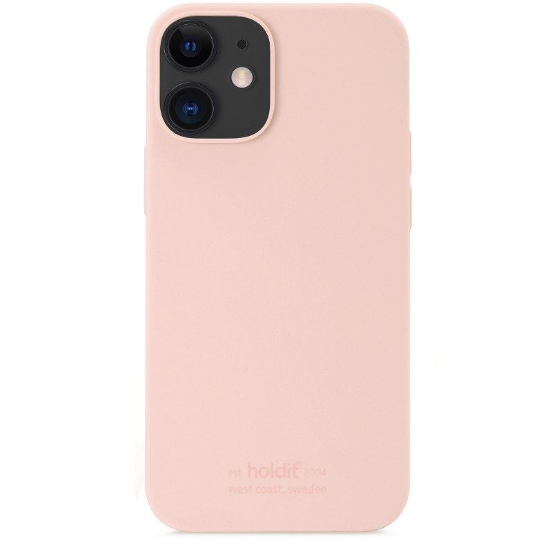 Гръб Holdit за iPhone 12 Mini, Silicone Case, Bush Pink