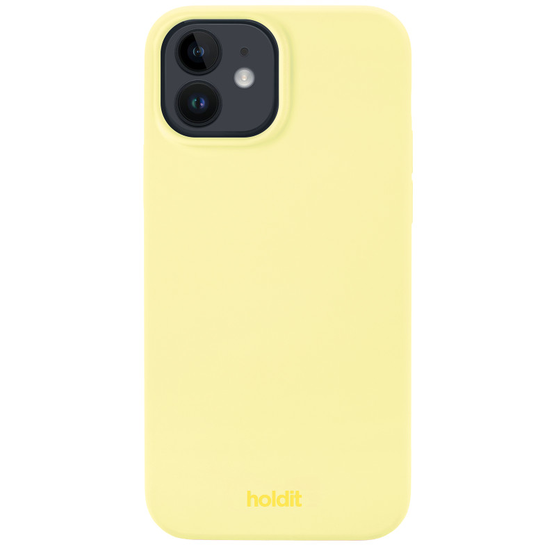 Гръб Holdit за iPhone 12, 12 Pro, Silicone Case, Lemonade