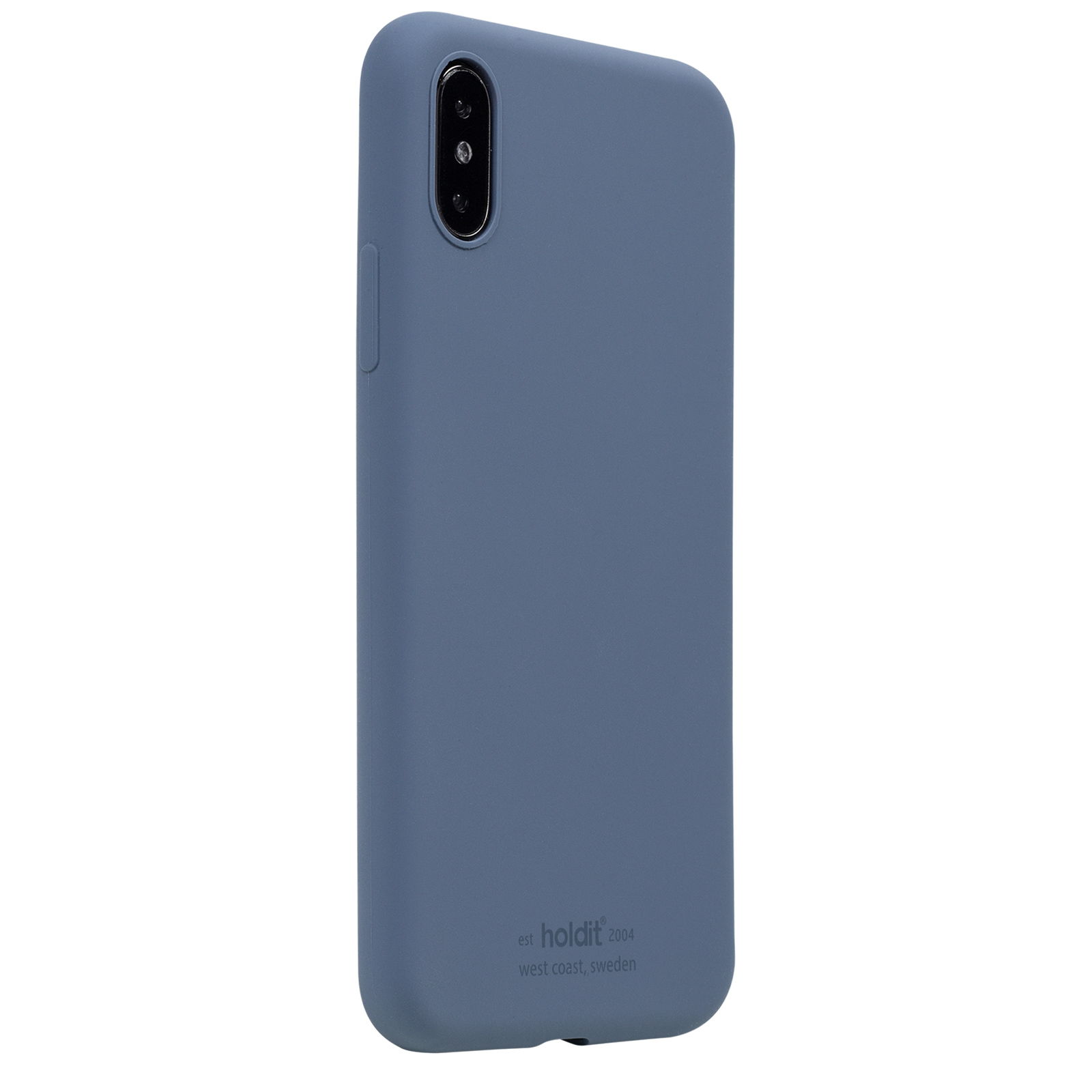 Гръб Holdit за iPhone X, XS, Silicone Case, Pacific Blue