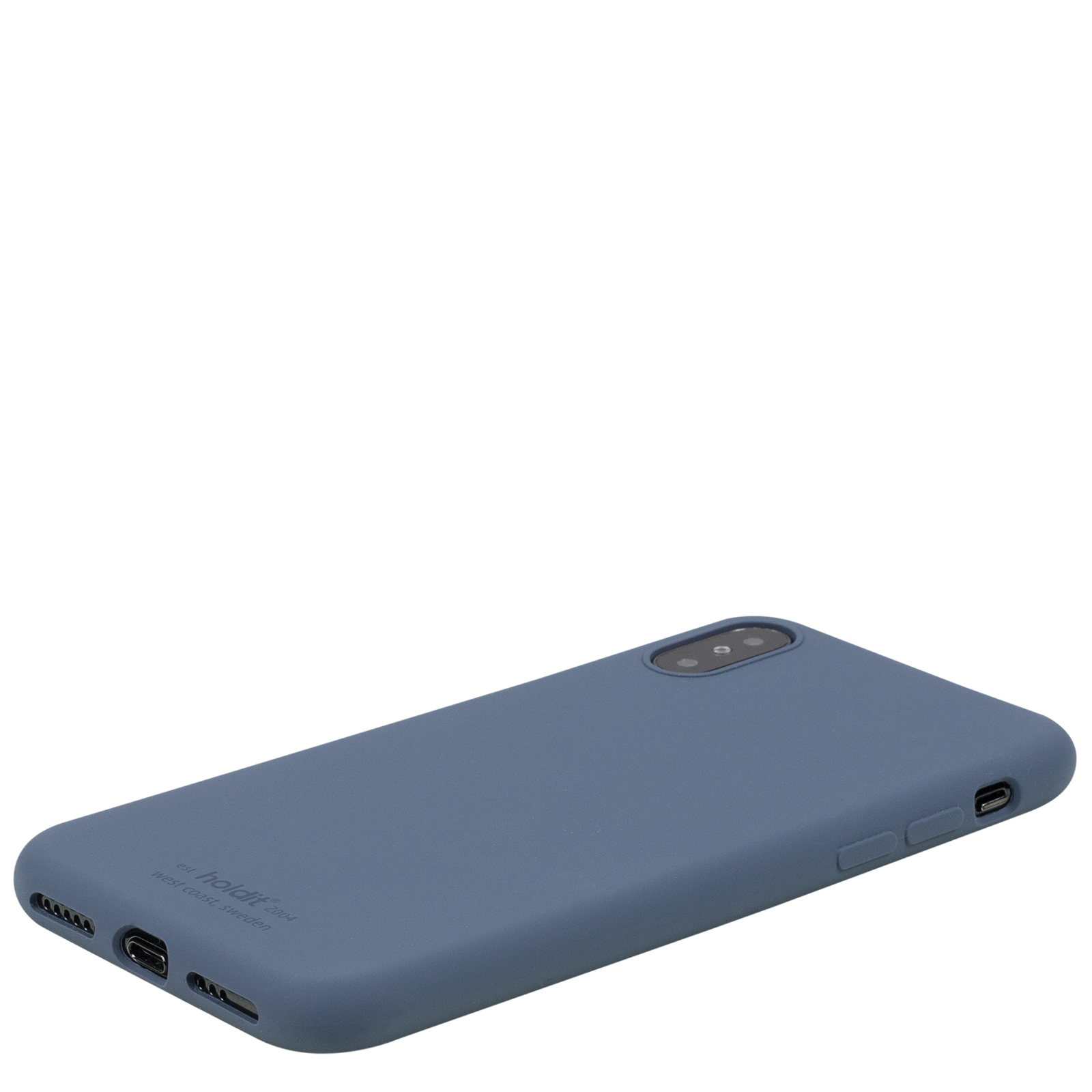 Гръб Holdit за iPhone X, XS, Silicone Case, Pacific Blue