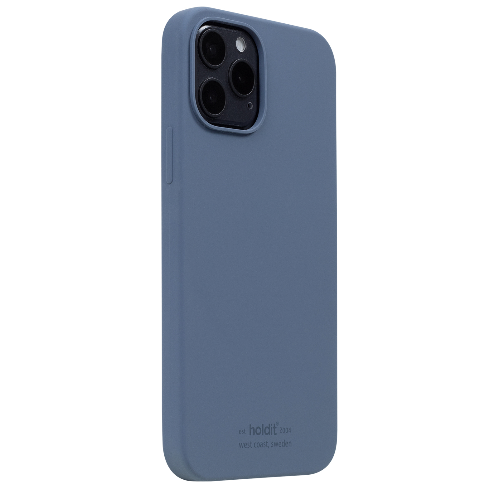 Гръб Holdit за iPhone 12, 12 Pro, Silicone Case, Pacific Blue