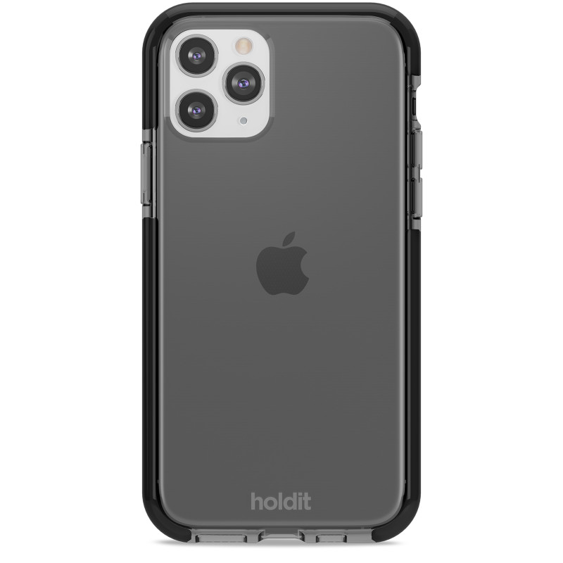 Гръб Holdit за iPhone 11 Pro, Seethru Case, Черен