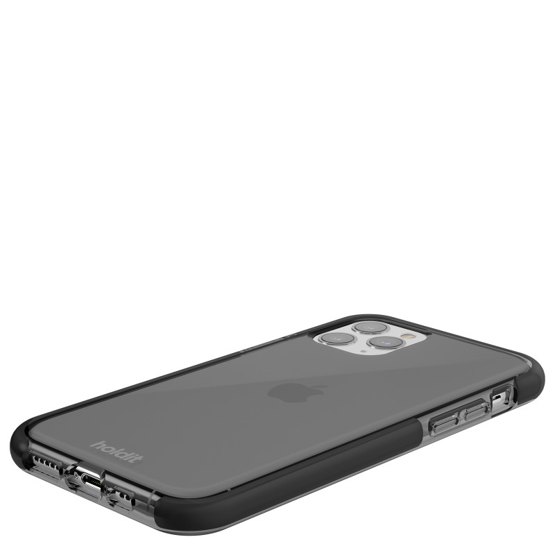 Гръб Holdit за iPhone 11 Pro, Seethru Case, Черен