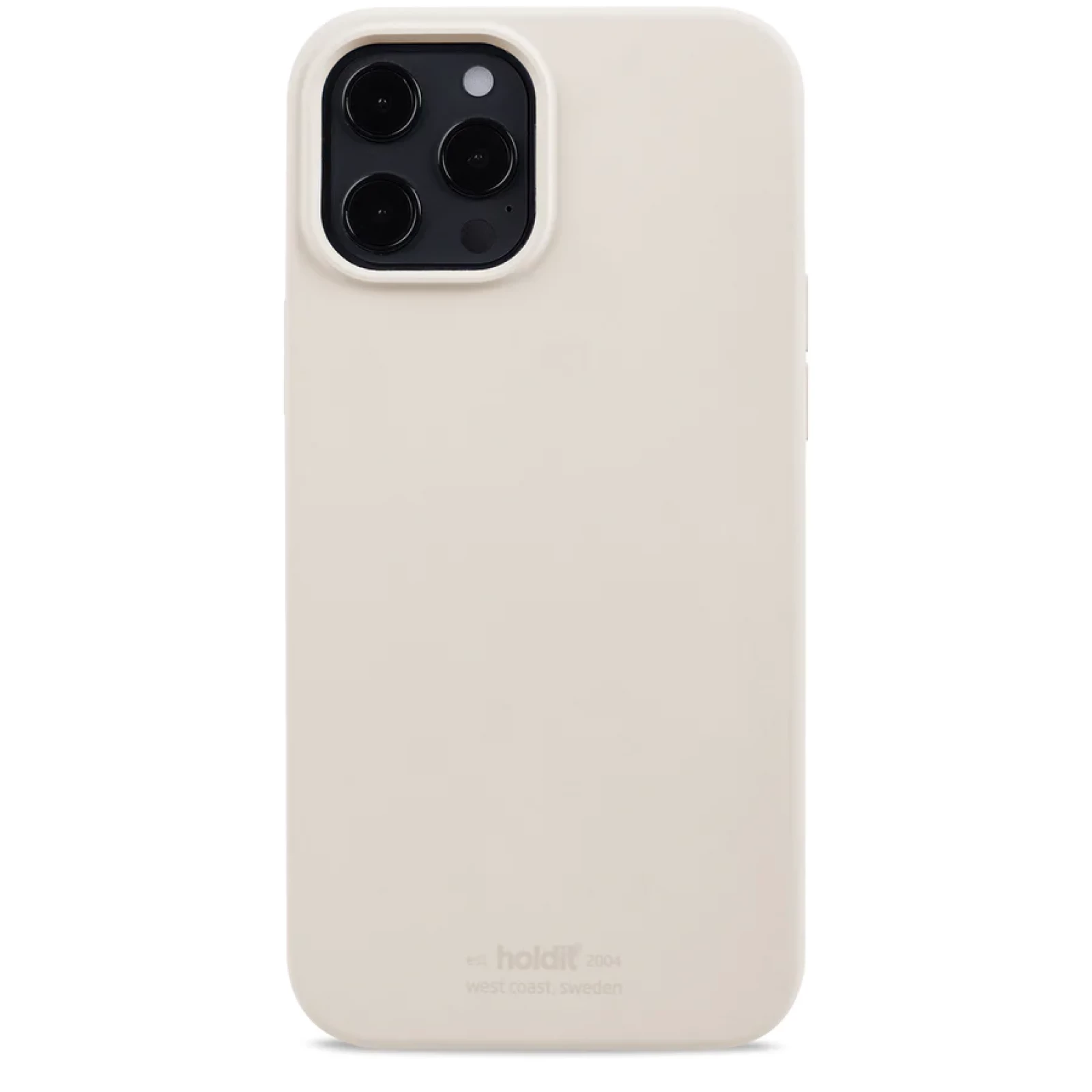 Гръб Holdit Silicone Case за iPhone 12/12Pro - Бежов