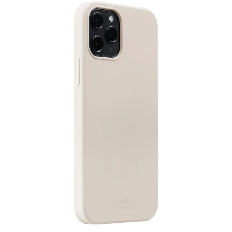 Гръб Holdit Silicone Case за iPhone 12/12 Pro - Бежов