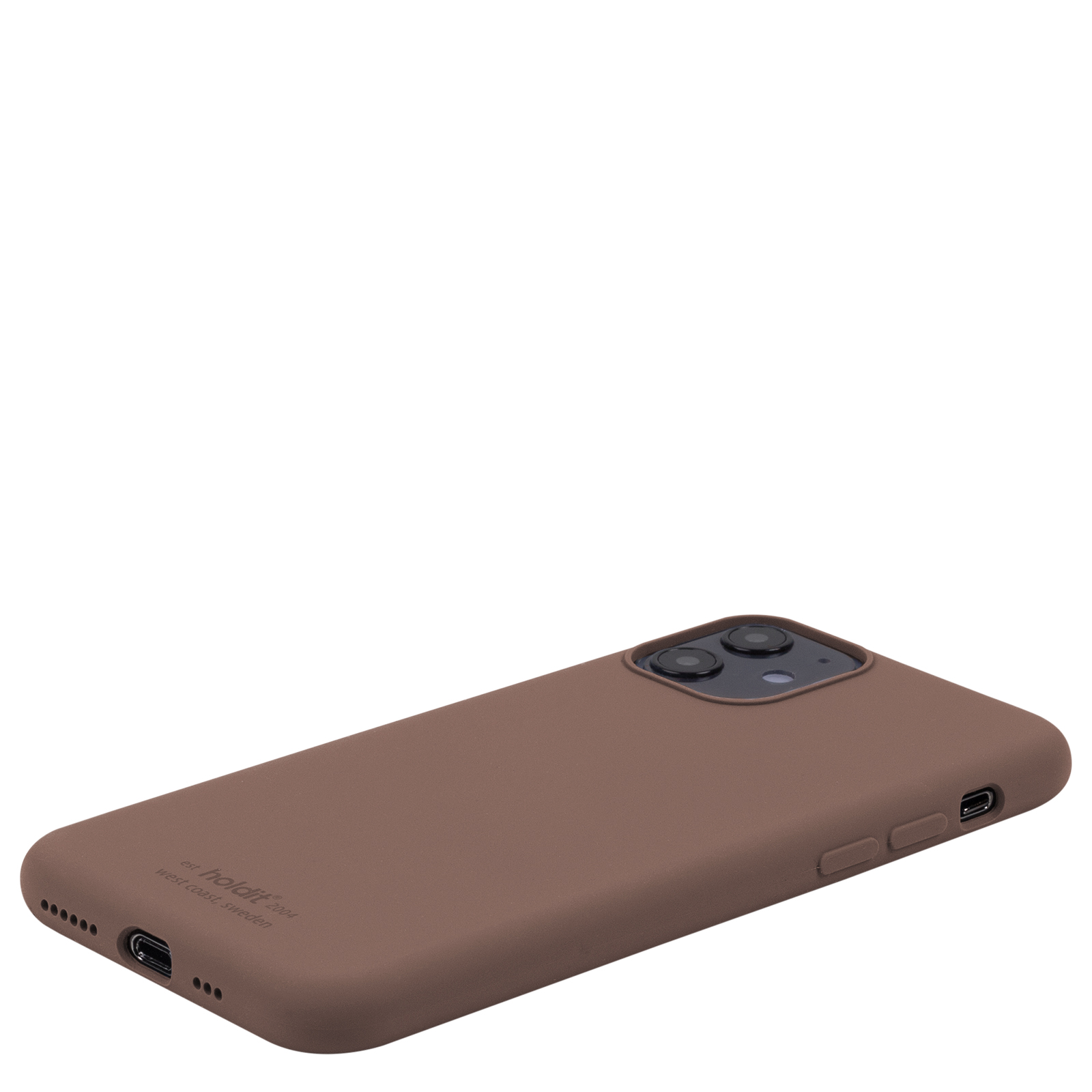 Гръб Holdit за iPhone 11, XR, Silicone Case, Dark Brown