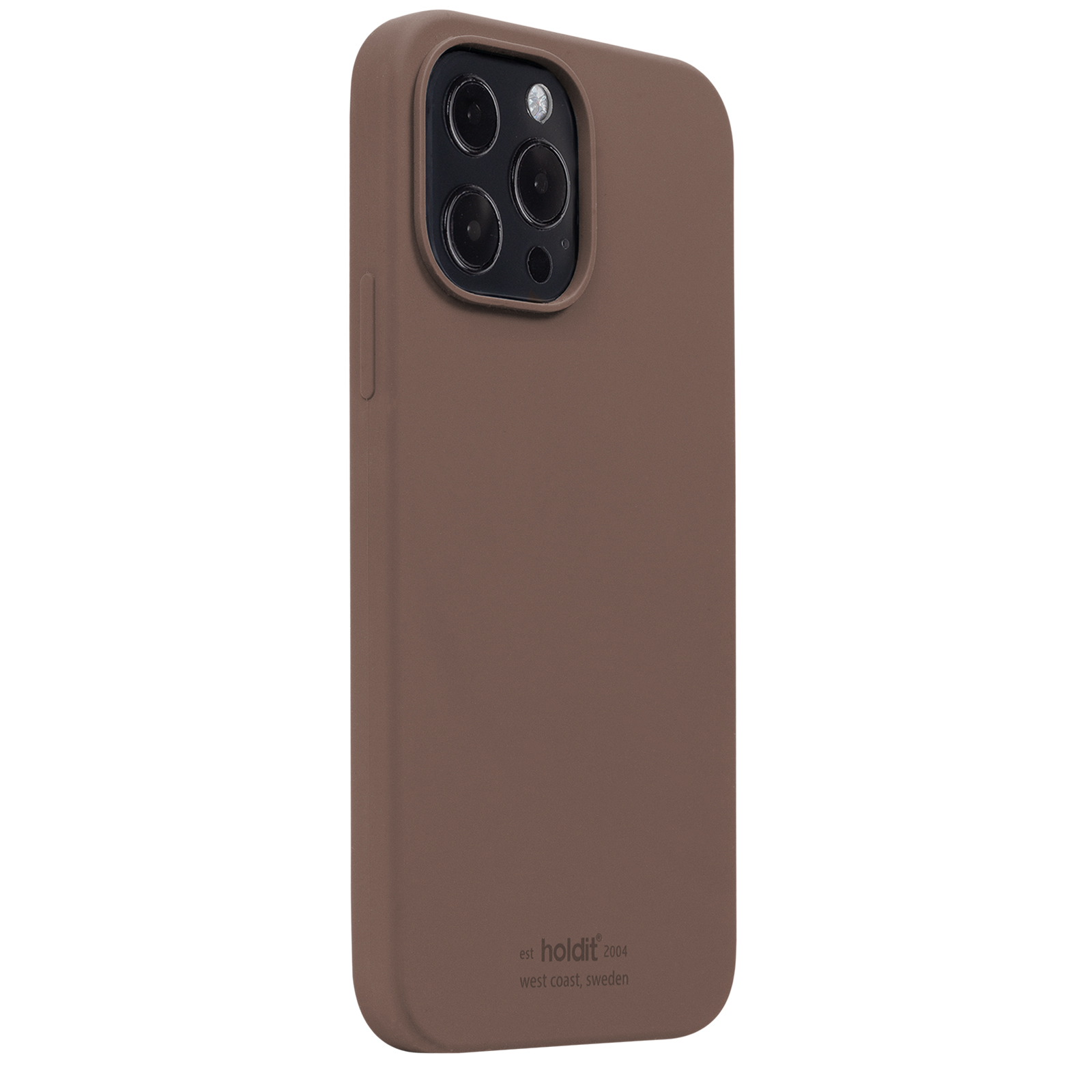 Гръб Holdit за iPhone 13 Pro Max, Silicone Case, Dark Brown